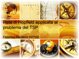 Rete di Hopfield applicata al problema del TSP