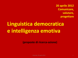 Linguistica democratica e intelligenza emotiva