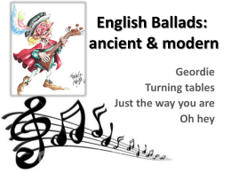 English Ballads
