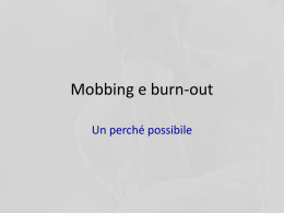 Mobbing e burn-out