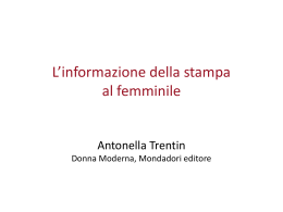 Antonella Trentin - Istituto di Ricerche Farmacologiche Mario Negri