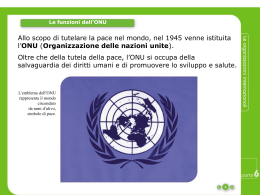 Gli organi dell`ONU
