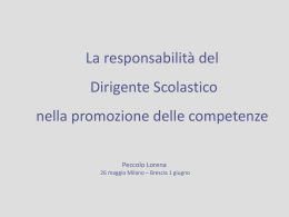 responsabilità - Ufficio scolastico regionale per la Lombardia