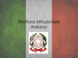 Struttura istituzionale Italiana