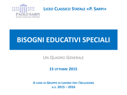 aggiornamento - Liceo Classico Statale "Paolo Sarpi"