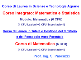 Matematica (6 CFU) - Università degli Studi di Bari