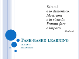 DLM_Task-based learning - Dipartimento di Lingue e