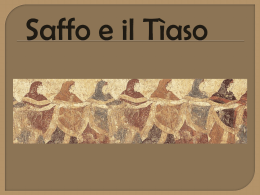 Saffo e il Tìaso - Liceo Giulio Cesare