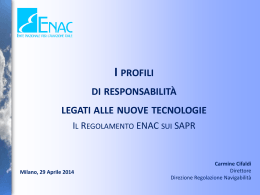 (ENAC) - Profili di responsabilità legati alle nuove tecnologie