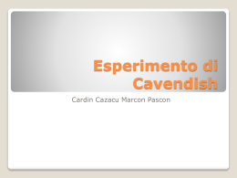 Esperimento di Cavendish