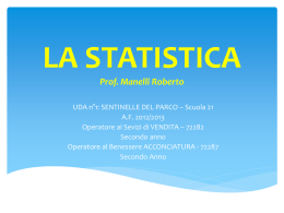 LA STATISTICA - CIOFS