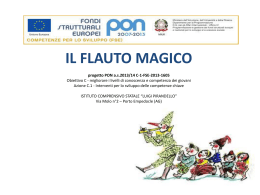 IL FLAUTO MAGICO progetto PON as2013/14 C-1-FSE-2013
