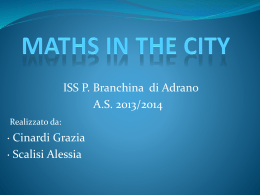 Maths in the city – G. Cinardi – A. Scalisi