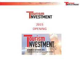 Diapositiva 1 - Tourism Investment