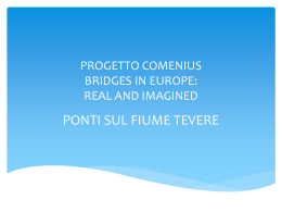 COMENIUS PROJECT BRIDGES IN EUROPE: REAL AND IMAGINED