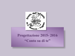 Presentazione Progetto 2015/16