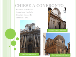 CHIESE A CONFRONTO