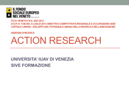 Presentazione action research 24 e 25 giugno 2014