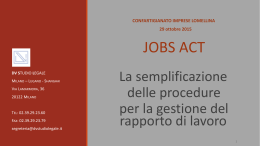 Slides Convegno Jobs Act - Confartigianato Lomellina
