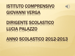 in Power Point - Istituto Comprensivo Statale "G. VERGA"