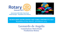 Leonardo de Angelis – Rotary Foundation