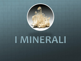 I minerali - Biologia e Chimica