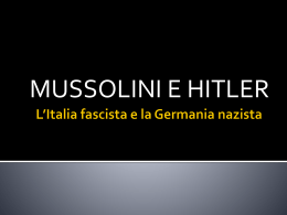 L*Italia fascista e la Germania nazista