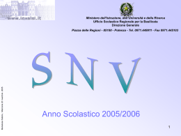 Diapositiva 1 - Ufficio Scolastico Regionale per la Basilicata