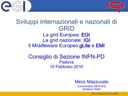 M. Mazzucato - INFN