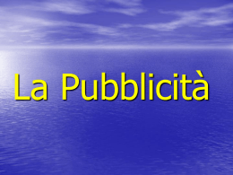 La Pubblicità - ClementinaGily.it