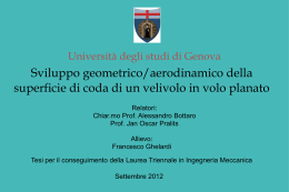 Diapositiva 1 - DICAT - Università Degli Studi Di Genova