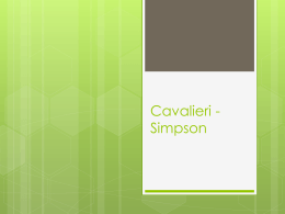 Cavalieri - Simpson