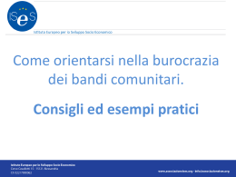 clicca qui per scaricare le slides in powerpoint