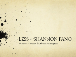 LZSS + SHANNON FANO