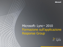 Microsoft Lync 2010 RGS Training