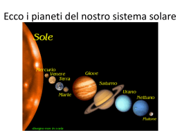 Ecco I pianeti del nostro sistema solare