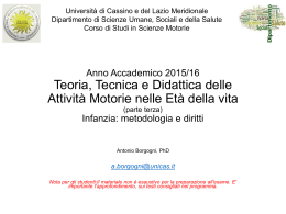 osservazione - Università degli Studi di Cassino