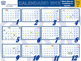 calendario 2013 - Confindustria Bulgaria