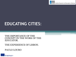 educating cities - Sandra Chistolini