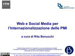 Web e Social Media per l`Internazionalizzazione delle PMI a cura di
