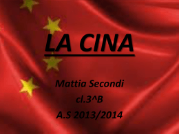 Cina di Mattia Secondi della 3B - Istituto Comprensivo "GB Rubini"