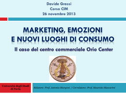presentazione - Cim - Università degli studi di Pavia