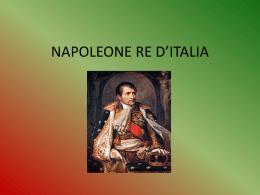 NAPOLEONE RE D`ITALIA - Ranaldi