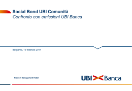 Template PPT - UBI Banca
