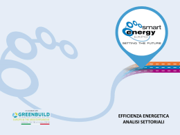 efficienza energetica analisi settoriali