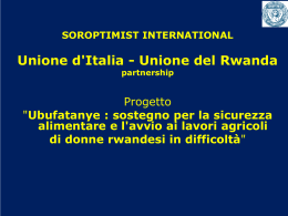 Progetto partnership Italia Rwanda Ubufatanye