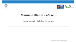 Manuale Utente Gas Naturale - Pagina di accesso alle applicazioni i