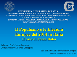 Presentazione Carugno - Cim - Università degli studi di Pavia