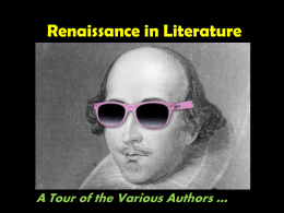 Renaissance in Literature