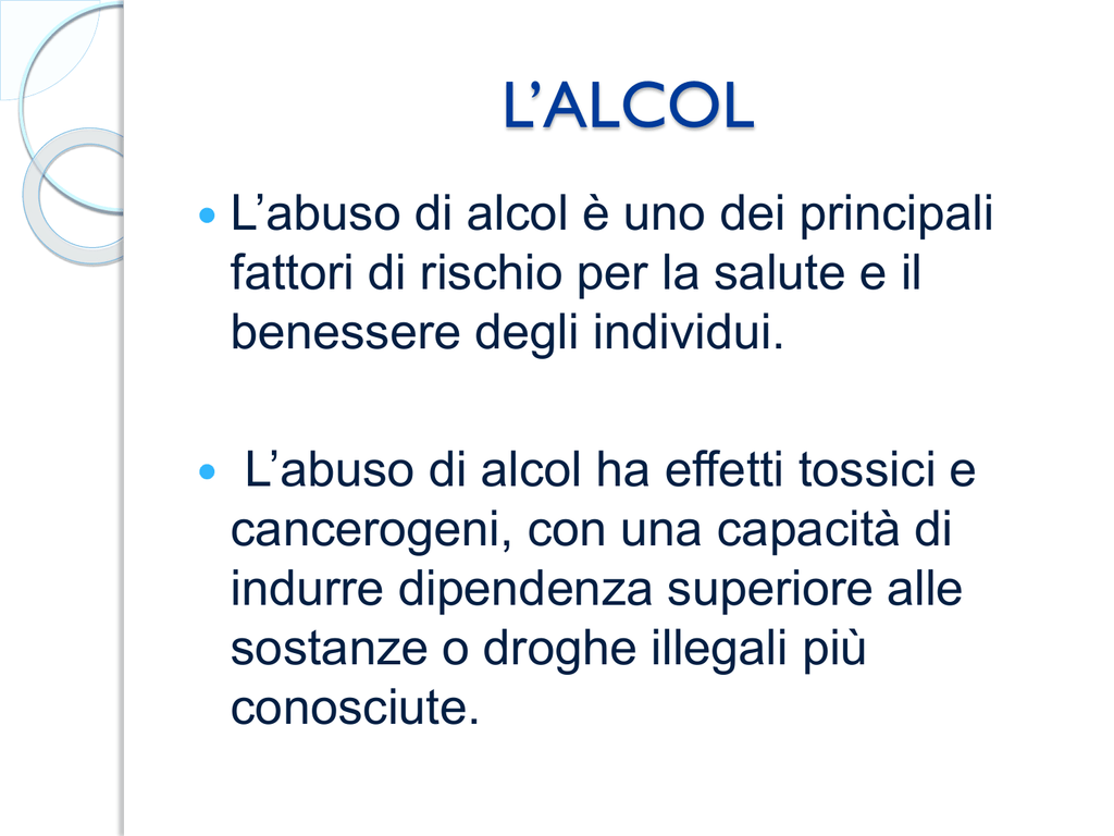 Stadi di dipendenza di alcolizzato di birra